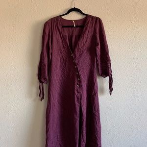 Free People Boho Button Down Dress